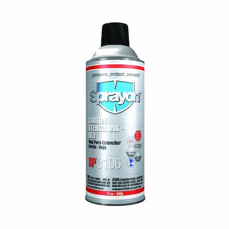 Krylon Sprayon Carton Stencil Inks - Aerosol S03106000